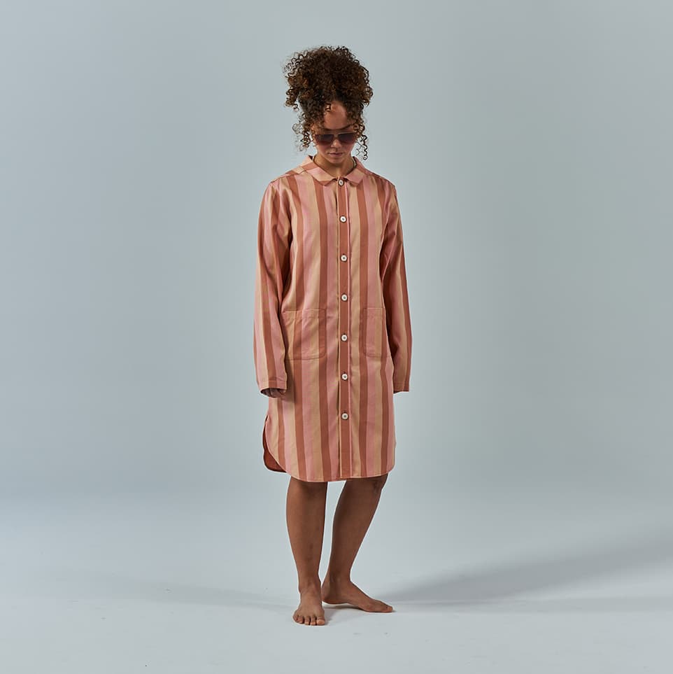 Uno Nightshirt - Pink & Brown